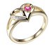 Moon & Back 9ct Gold Plated Heart Shaped Ring