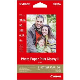 Canon PP-201 4x6 Glossy II Photo Paper Pack - 50 Sheets