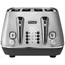De'Longhi CTI4003.M Distinta Moments 4 Slice Toaster-S/Steel