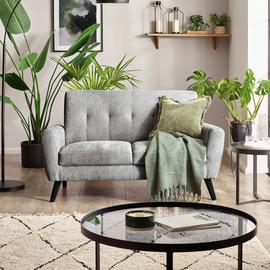 Julian Bowen Monza Fabric 2 Seater Sofa - Grey