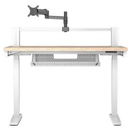Corsair Platform 4 Elevated Desk - White Light Wood