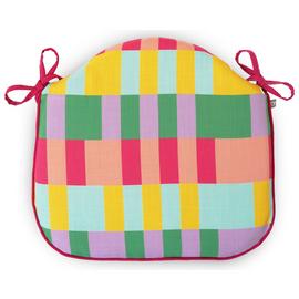 rucomfy Block Print Garden Chair Cushion