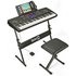 RockJam 61 Key Keyboard Piano Kit, Stand, Stool & Headphones
