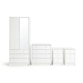 Argos Home Malibu 4 Piece 2 Door Wardrobe Set