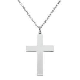 Revere Sterling Silver Large Cross Pendant Necklace