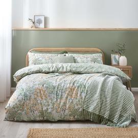 Catherine Lansfield Forest Blossom Green Bedding Set