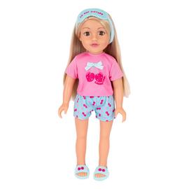 DesignAfriend Cherry Cool 18 Inch Doll Pyjama Outfit