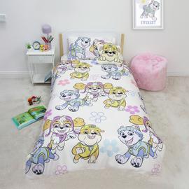 Paw Patrol Sketchy Girl White Kids Bedding Set - Single