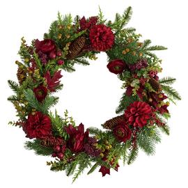 Habitat Luxe Rose and Berry Christmas Wreath