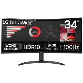 LG 34WR50QK-B 34Inch 100Hz WQHD Monitor
