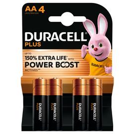 Duracell Plus Powerboost AA Batteries - Pack of 4