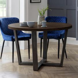 Julian Bowen Brooklyn 4 Seater Dining Table - Dark Oak