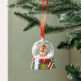 Argos Home Single Bear Snowglobe Hanging Christmas Ornament