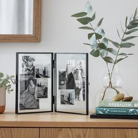 Habitat Skinny Black Metal Hinged Picture Frame - 5x7"