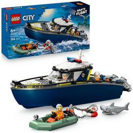 LEGO City Police Boat Chase Toy with a Speedboat 60456