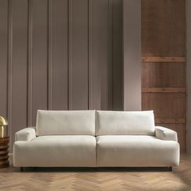 Habitat Julien Fabric 4 Seater Sofa Bed - Natural