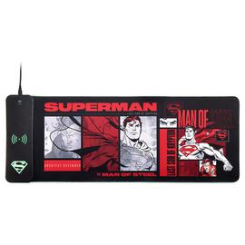 Superman Wireless Charging RGB Gaming Mat