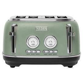 Haden 4 Slice Metal Toaster - Green