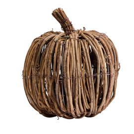 Argos Home Brown Straw Pumpkin Halloween Decoration