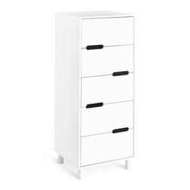 Habitat Henri 5 Drawer Tallboy - White