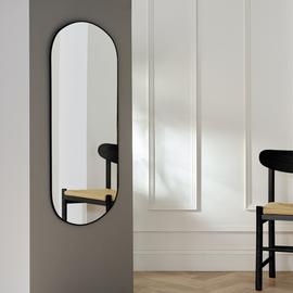 Habitat Black Pill Wall Mirror - 100x60cm