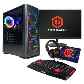 CyberPowerPC R5 16GB 500GB Gaming PC & 23.8in Monitor Bundle