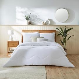 Night Lark Cotton Waffle Coverless 4.5 Tog White Duvet Set