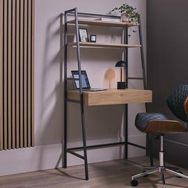 Argos Home Loft Living 1 Drawer Ladder Office Desk - Oak