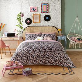Night Lark Eleanor Bowmer Leopard Coverless Duvet Set