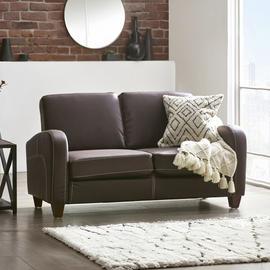 Julien Bowen Vivo Faux Leather 2 Seater Sofa - Brown