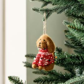 Habitat Single Felt Sweater Dog Christmas Hanging Ornament