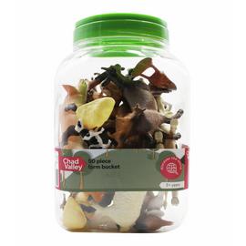 Chad Valley Farm Animals Bucket 50 pieces