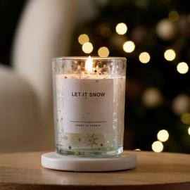 Argo Home Let it Snow Medium Candle - Winter Fireplace