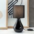 Argos Home Ceramic Table LampJet Black