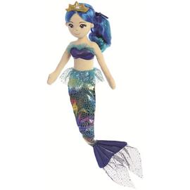 Aurora Sea Sparkles 18-inch Rainbow Indigo Plush Toy