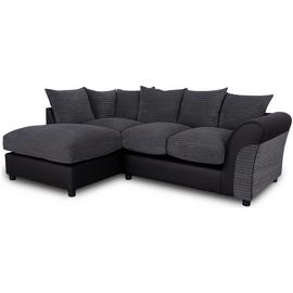Argos Home Harry Left Hand Corner Chaise Sofa - Charcoal