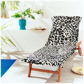 Catherine Lansfield Leopard Print Beach Towel - Beige