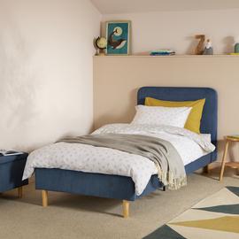 Habitat Arden Single Fabric Bed Frame - Blue
