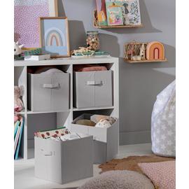 Home Set of 4 Kids Boxes - Grey