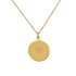 Revere 9ct Gold Plated Celestial DiscPendant Necklace