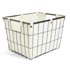 Habitat 36 Litre Industrial Wire Storage Basket - White