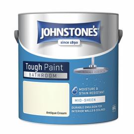 Johnstone's Bathroom Mid Sheen Paint 2.5L - Antique Cream