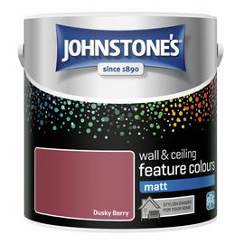Johnstone's - Feature Wall Matt Paint - Dusky Berry - 2.5L