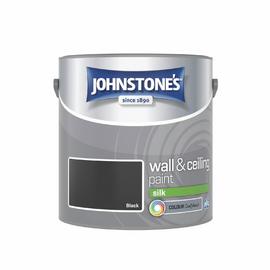 Johnstone's Wall & Ceiling Silk Paint - Black - 2.5L