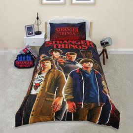 Stranger Things Black & White Kids Bedding Set - Single