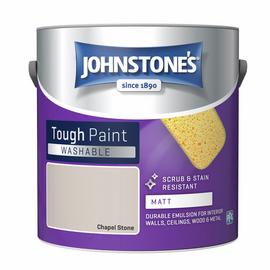 Johnstone's Washable Matt Paint Chapel Stone 2.5L - Grey