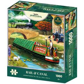 Kidicraft Nostalgia Rail And Canal 1000 Pieces Puzzle