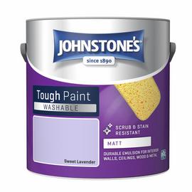 Johnstone's Washable Matt Tough Paint Sweet Lavender 2.5L