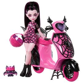 Monster High Draculaura Doll and Scooter Playset & Pet