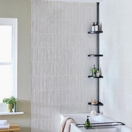 Argos Home Shower Organiser Pole - Black